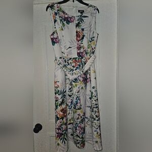 DKNY Floral Print Maxi Dress